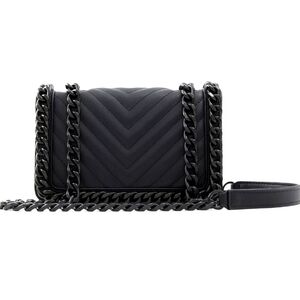 Aldo Greenwald Faux Leather Black Crossbody Bag